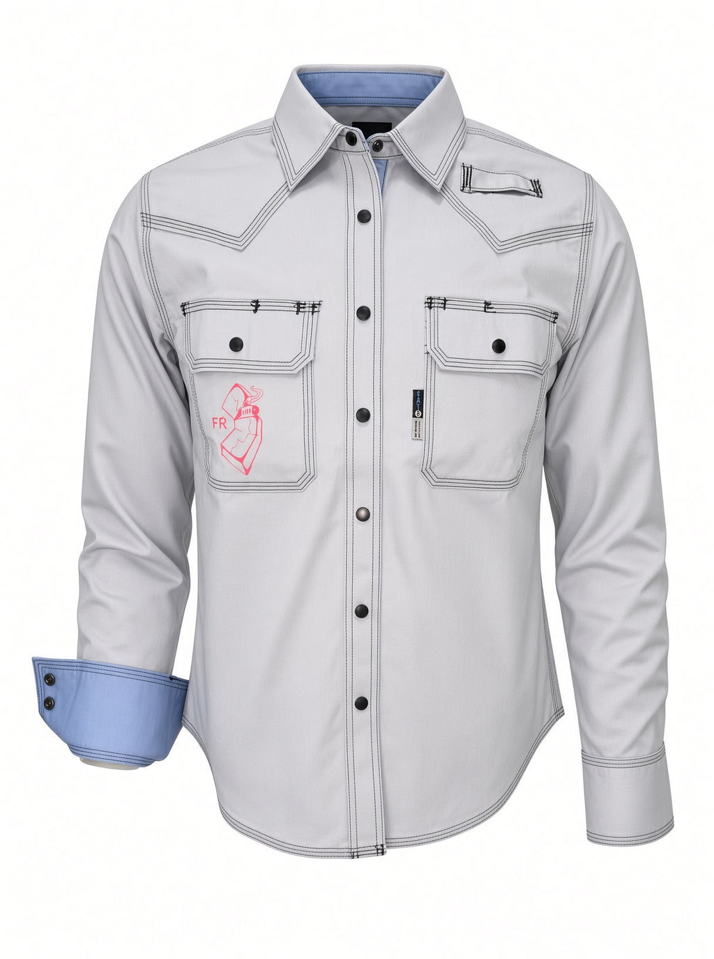 Women's FR button up - Gray