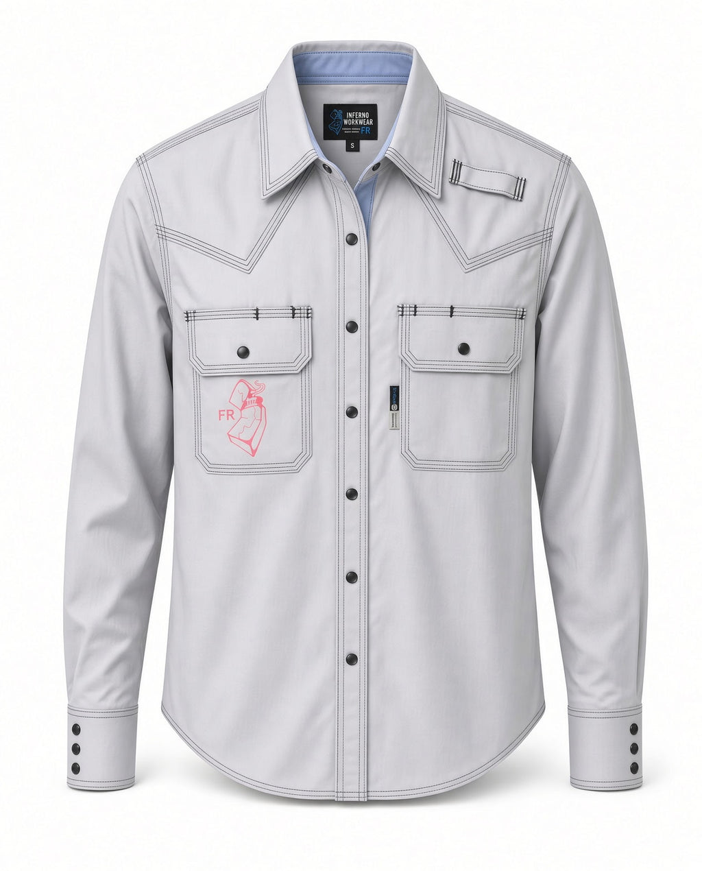 Women's FR button up - Gray
