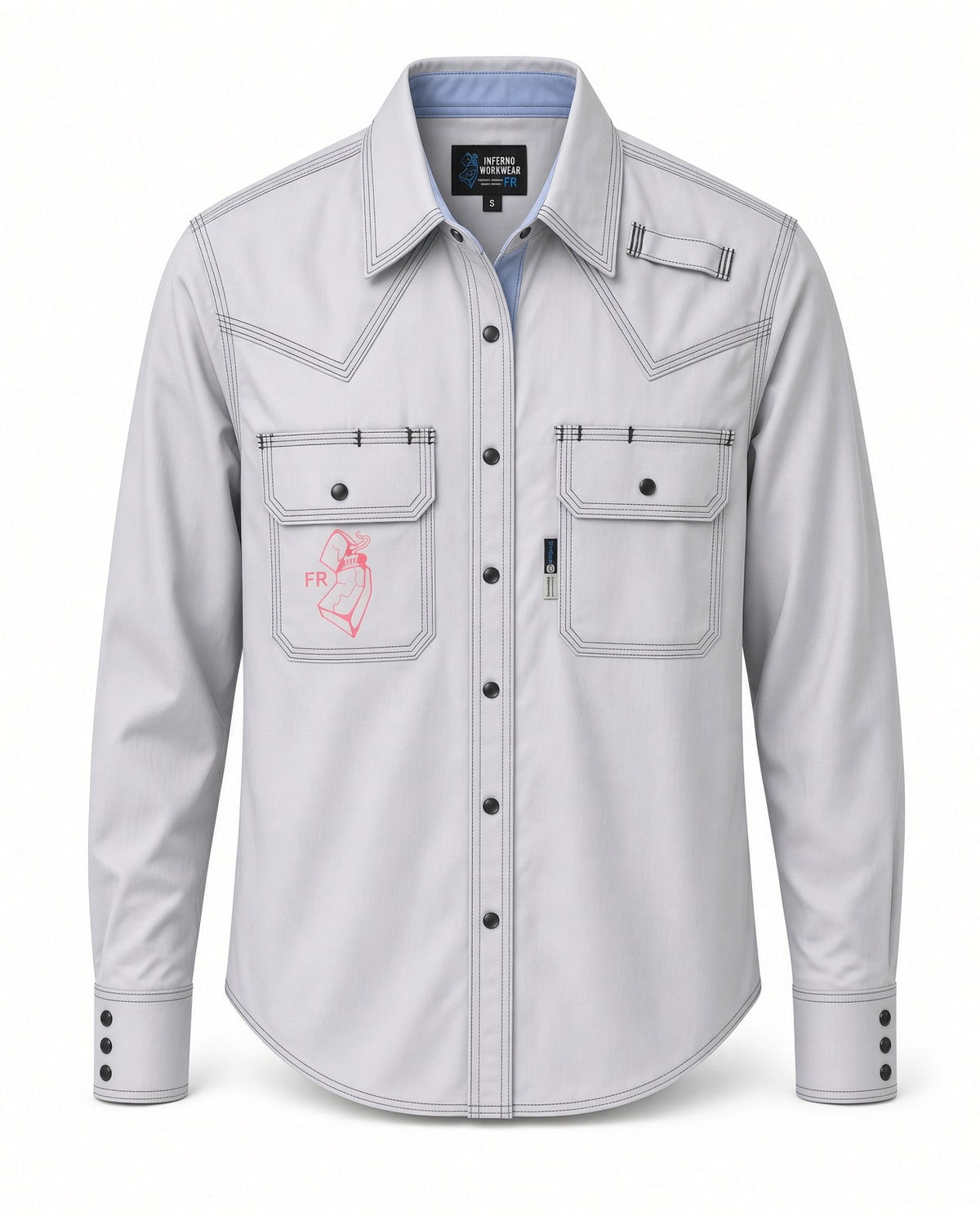 Women's FR button up - Gray