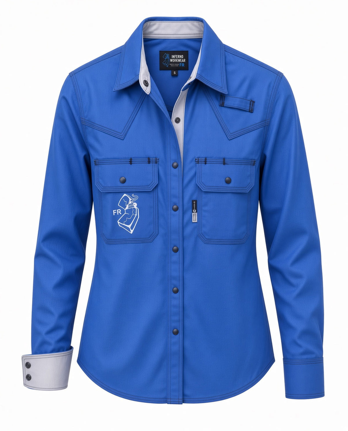 Women's FR button up - Blue