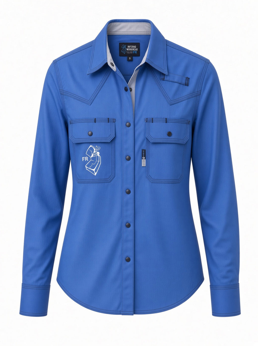 Women's FR button up - Blue
