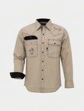 FR Western Style Button-up shirt  - Khaki