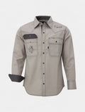 FR Western Style Button-up shirt  - Gray